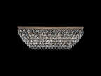 Diyas Coniston 1 Linear Flush Ceiling Light in Antique Brass