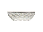 Diyas Coniston 11 Light Linear Bar Flush Ceiling Light in Polished Chrome with Crystal