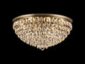 Diyas Coniston 12 Light Flush Ceiling Light in Antique Brass