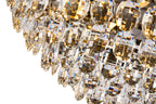Diyas Coniston 12 Light Flush Ceiling Light in Antique Brass