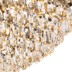 Diyas Coniston 12 Light Flush Ceiling Light in Antique Brass