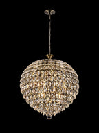 Diyas Coniston 12 Light Pendant Light in Antique Brass