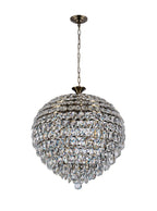 Diyas Coniston 12 Light Pendant Light in Antique Brass