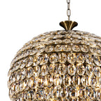 Diyas Coniston 12 Light Pendant Light in Antique Brass