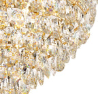 Diyas Coniston 12 Light Pendant Light in French Gold with Crystal