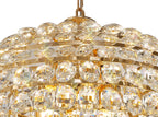 Diyas Coniston 12 Light Pendant Light in French Gold with Crystal