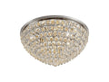 Diyas Coniston 12 Light Round Flush Ceiling Light in Polished Chrome with Crystal