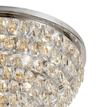 Diyas Coniston 12 Light Round Flush Ceiling Light in Polished Chrome with Crystal