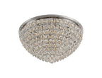 Diyas Coniston 12 Light Round Flush Ceiling Light in Polished Chrome with Crystal