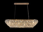 Diyas Coniston 14 Light Linear Pendant Light in Antique Brass
