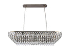 Diyas Coniston 14 Light Linear Pendant Light in Antique Brass