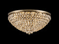 Diyas Coniston 15 Light Flush Ceiling Light in Antique Brass