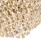 Diyas Coniston 15 Light Flush Ceiling Light in Antique Brass