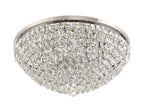 Diyas Coniston 15 Light Round Flush Ceiling Light in Polished Chrome with Crystal