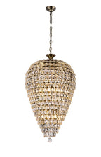 Diyas Coniston 16 Light Acorn Pendant Light in Antique Brass