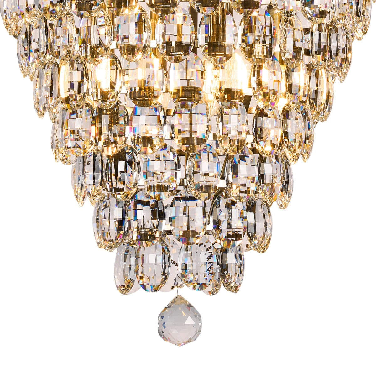 Diyas Coniston 16 Light Acorn Pendant Light in Antique Brass