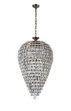 Diyas Coniston 16 Light Acorn Pendant Light in Antique Brass