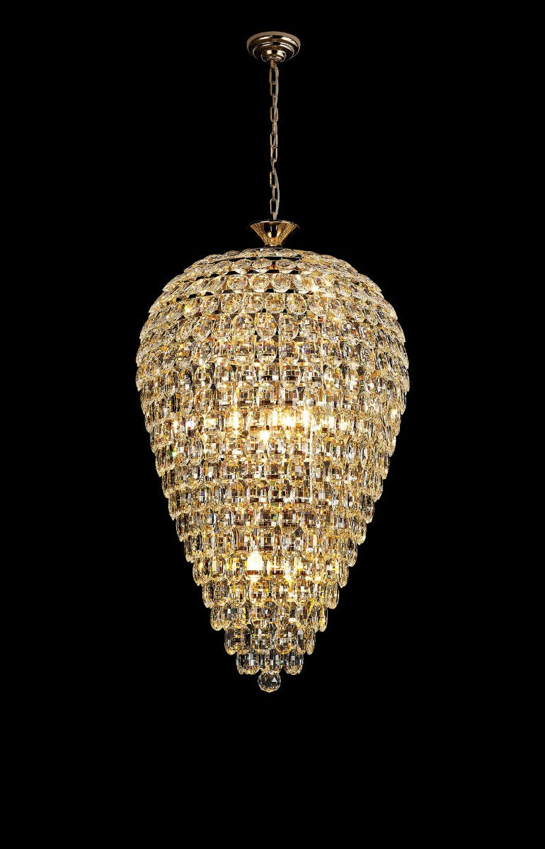 Diyas Coniston 16 Light Acorn Pendant Light in French Gold