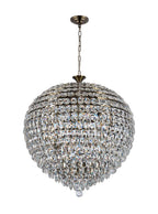 Diyas Coniston 16 Light Pendant Light in Antique Brass