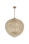 Diyas Coniston 16 Light Pendant Light in French Gold with Crystal