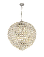 Diyas Coniston 16 Light Pendant Light in Polished Chrome with Crystal