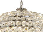 Diyas Coniston 16 Light Pendant Light in Polished Chrome with Crystal