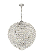 Diyas Coniston 16 Light Pendant Light in Polished Chrome with Crystal