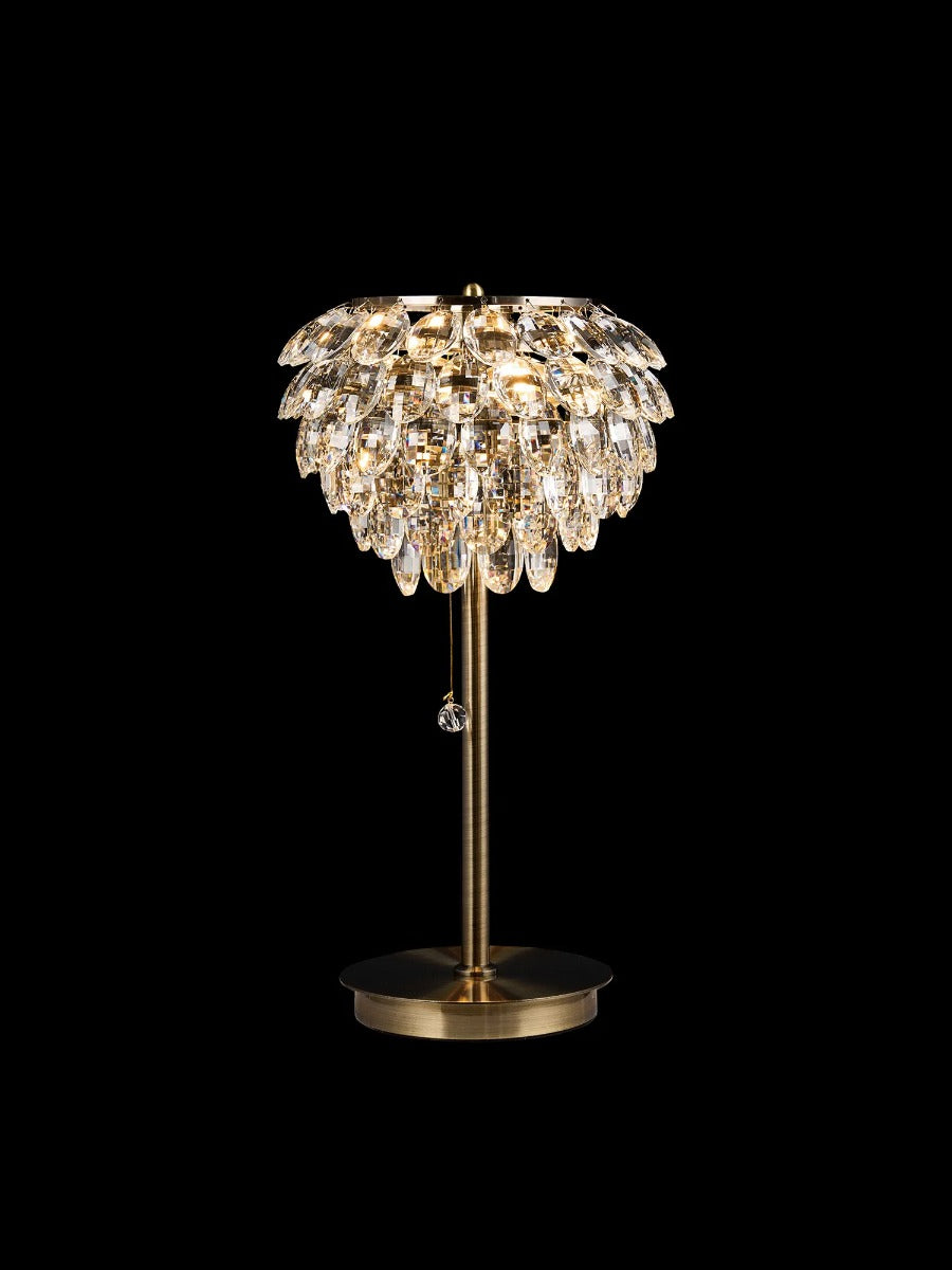 Diyas Coniston 2 Light Table Lamp in Antique Brass