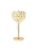 Diyas Coniston 2 Light Table Lamp in French Gold with Crystal