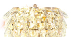 Diyas Coniston 2 Light Table Lamp in French Gold with Crystal