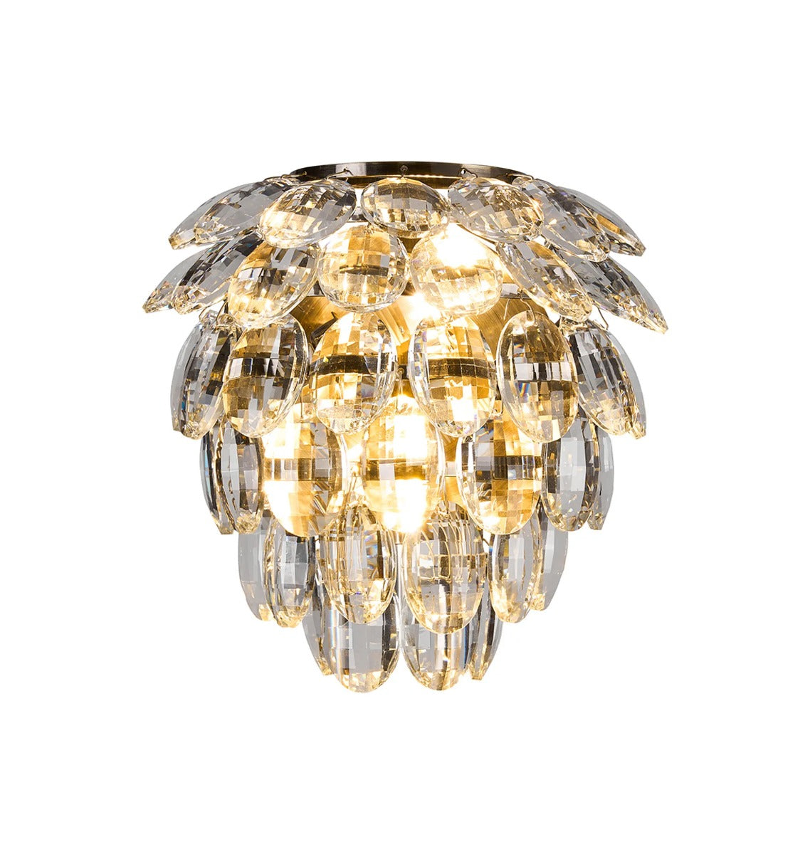 Diyas Coniston 2 Light Wall Light in Antique Brass IP44