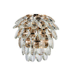 Diyas Coniston 2 Light Wall Light in French Gold IP44