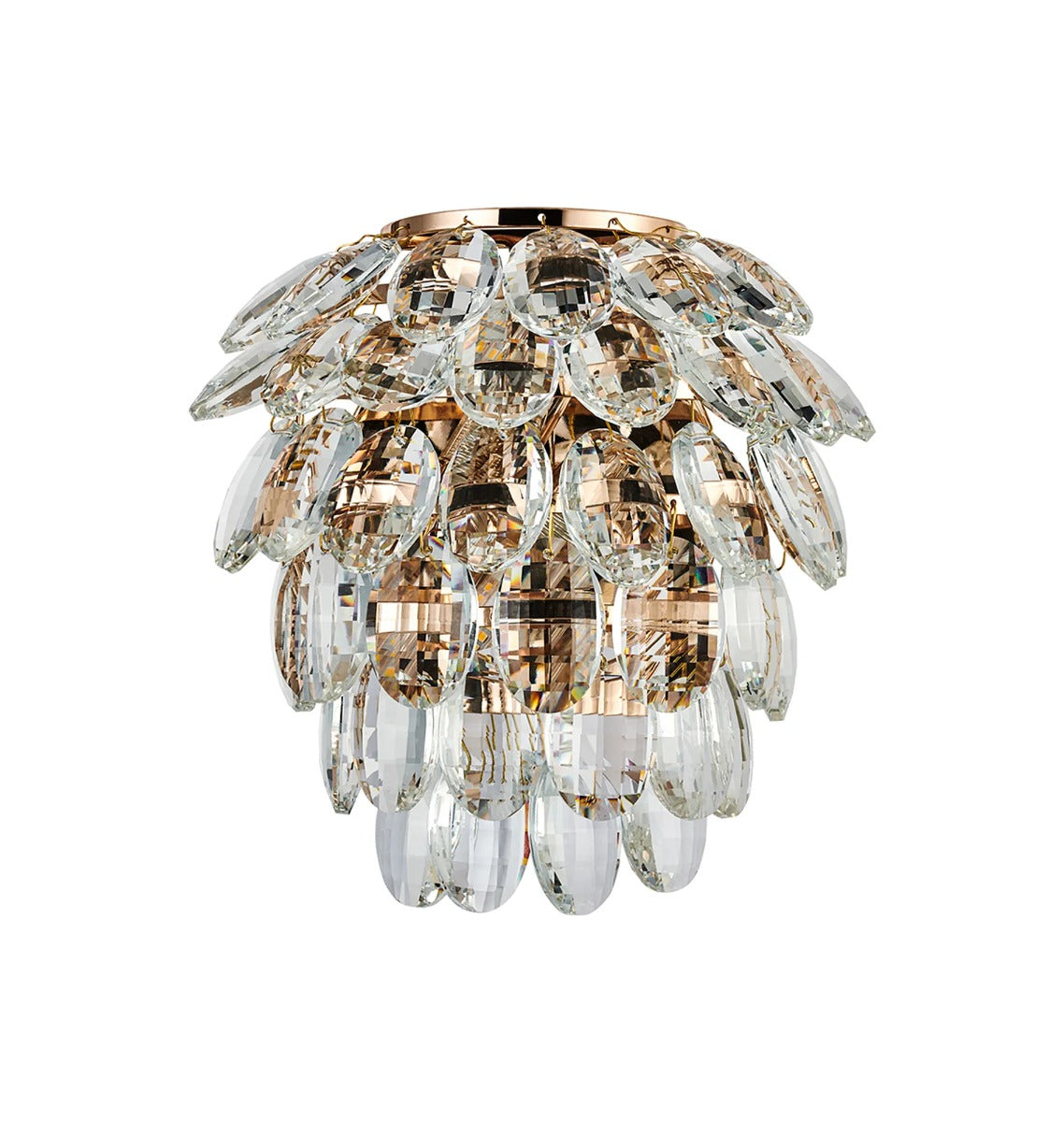 Diyas Coniston 2 Light Wall Light in French Gold IP44