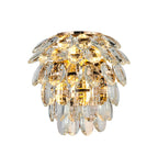 Diyas Coniston 2 Light Wall Light in French Gold IP44