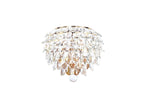 Diyas Coniston 2 Light Wall Light in French Gold with Crystal