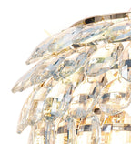 Diyas Coniston 2 Light Wall Light in French Gold with Crystal