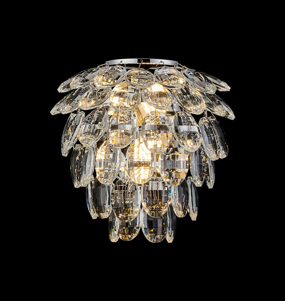 Diyas Coniston 2 Light Wall Light in Polished Chrome IP44