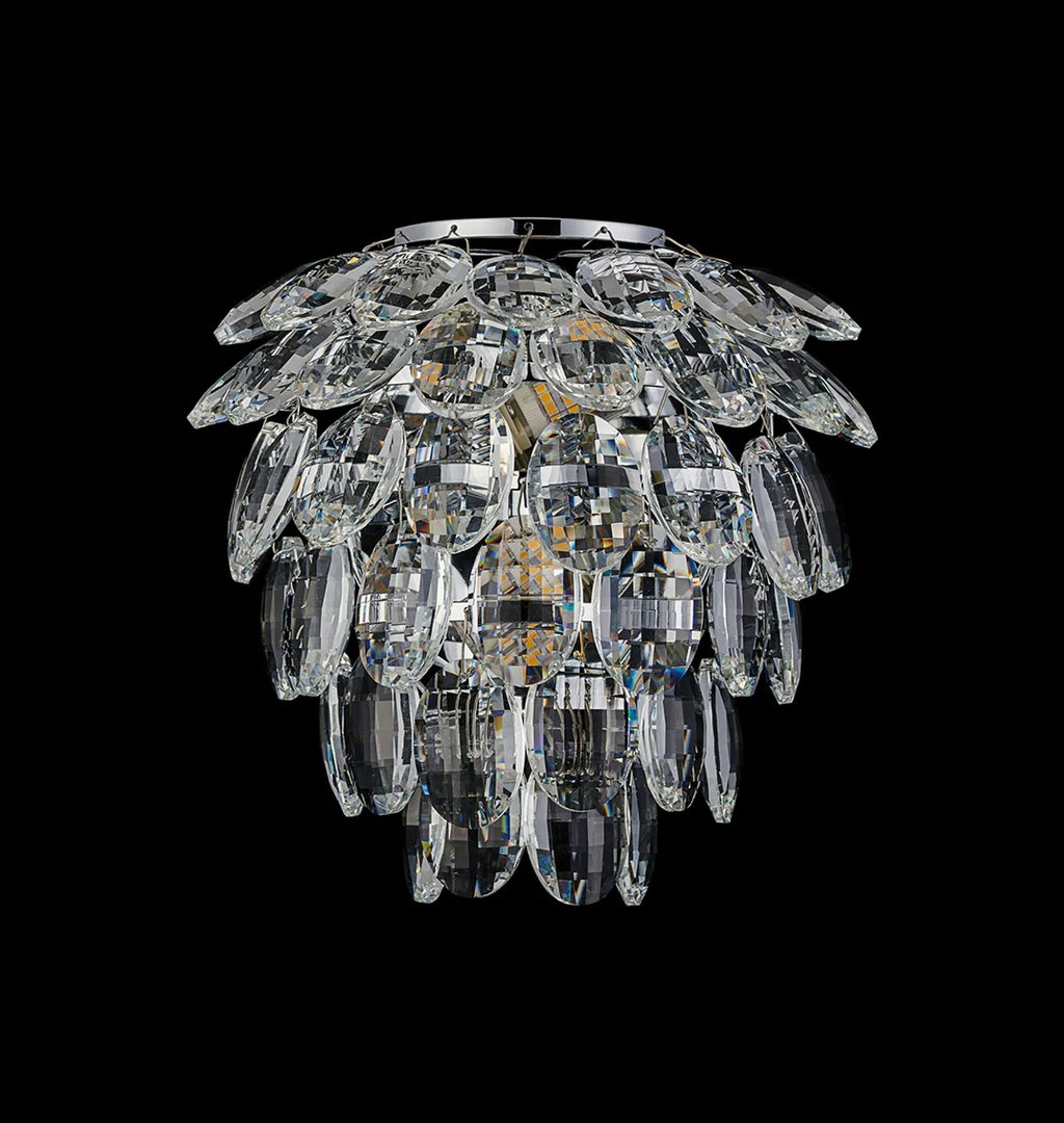 Diyas Coniston 2 Light Wall Light in Polished Chrome IP44