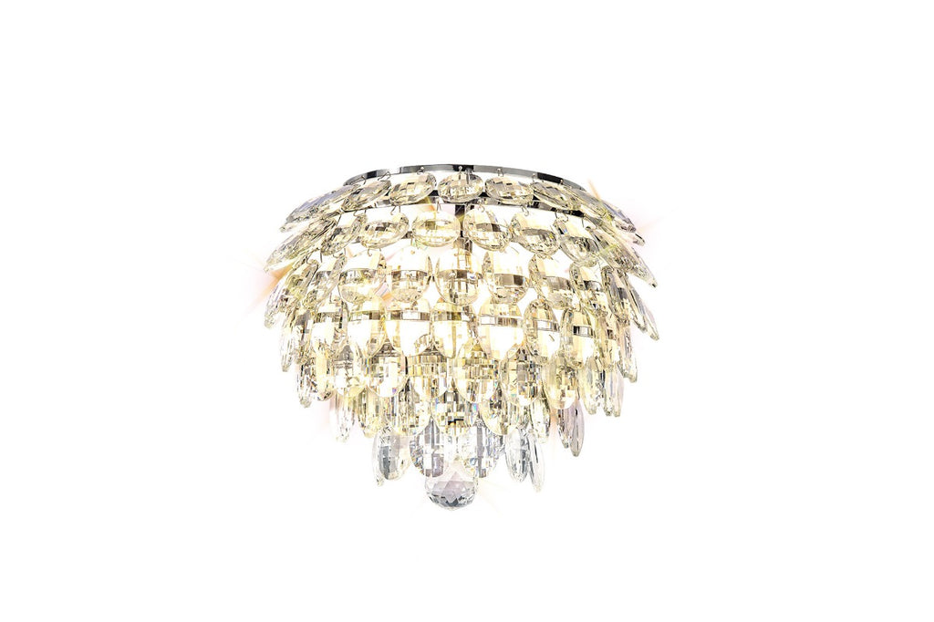 Diyas Coniston 2 Light Wall Light in Polished Chrome with Crystal