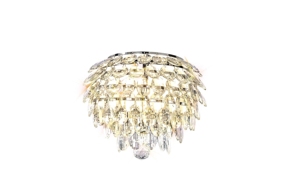 Diyas Coniston 2 Light Wall Light in Polished Chrome with Crystal