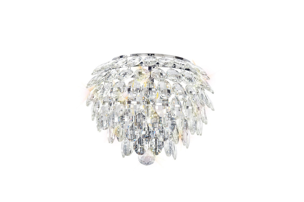 Diyas Coniston 2 Light Wall Light in Polished Chrome with Crystal