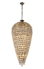 Diyas Coniston 20 Light Tall Acorn Pendant Light in Antique Brass