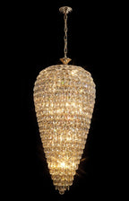 Diyas Coniston 20 Light Tall Acorn Pendant Light in French Gold
