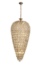 Diyas Coniston 20 Light Tall Acorn Pendant Light in French Gold
