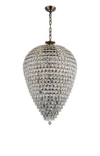Diyas Coniston 25 Light Pendant Light in Antique Brass