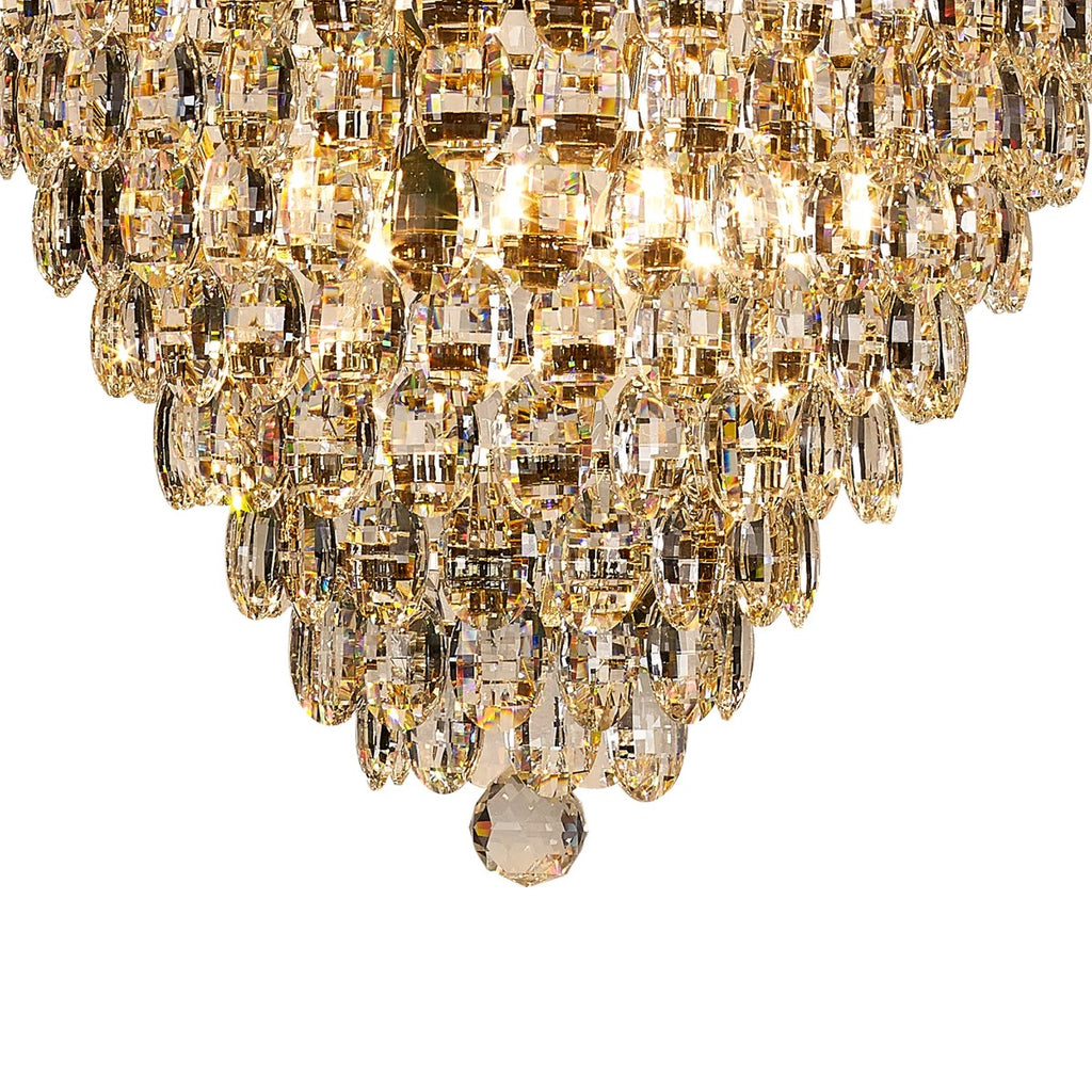 Diyas Coniston 25 Light Pendant Light in French Gold