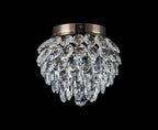 Diyas Coniston 3 Light Ceiling Light in Antique Brass IP44