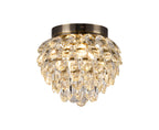 Diyas Coniston 3 Light Ceiling Light in Antique Brass IP44