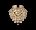Diyas Coniston 3 Light Ceiling Light in French Gold IP44