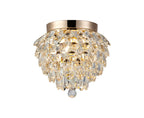 Diyas Coniston 3 Light Ceiling Light in French Gold IP44